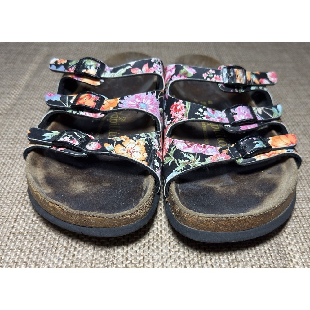 Birkenstock Papillio Florida Sandals Womens 9 Floral Multicolor 3 Strap - Picture 7 of 16